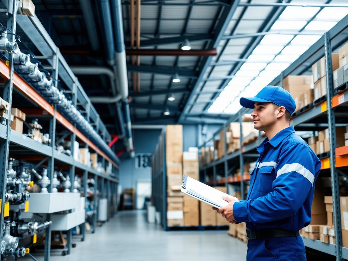 HENZTECH warehouse stocked with industrial products